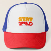 Casquette Stay WILD Basic Design Trucker Hat (Devant)