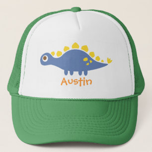 Casquette Stégosaure Dinosaure Bleu Mignon Pour