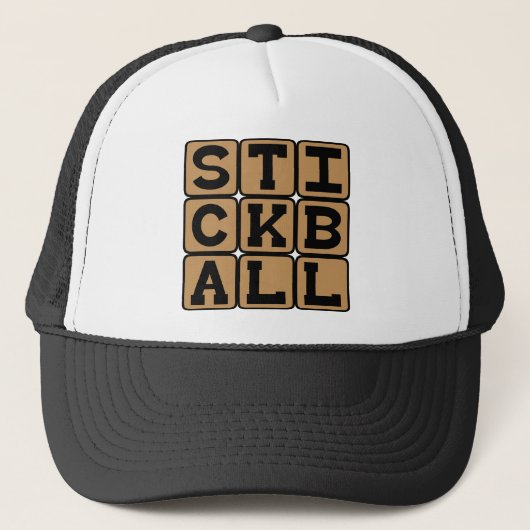 Casquette Stickball, Baseball de rue (Devant)