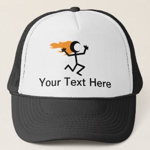 Casquette Stickman à tête flamboyante
