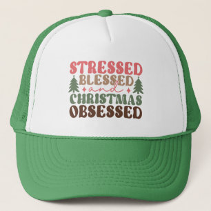 Casquette Stressé, béni et observé à Noël