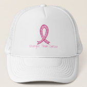 Casquette Stronger Than Cancer Pink Ribbon Support Gift (Devant)