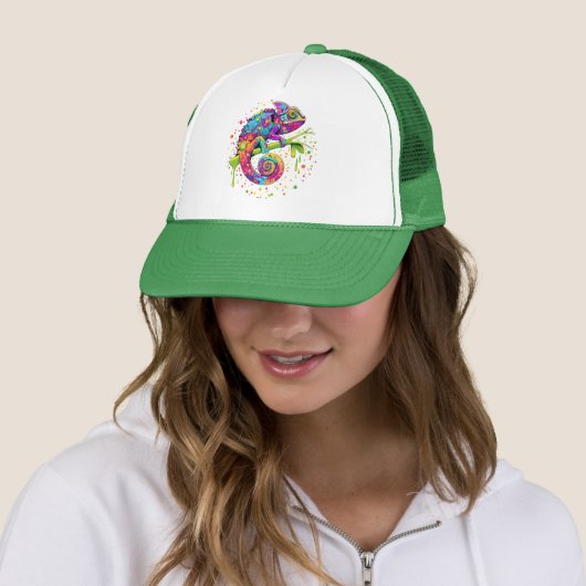 Casquette Style d'aquarelle des teintures Chameleon (En situation)