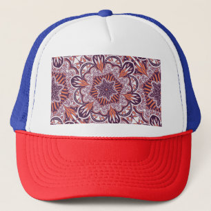 Casquette Style ethnique, texture décorative vintage.