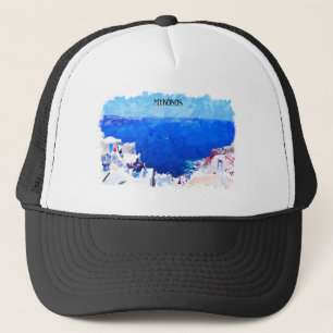 Casquette Style Mykonos Grèce Cyclades Island Peinture