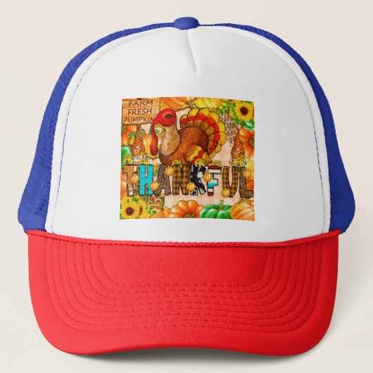Casquette Sublimation de tombeur maigre - Thanksgiving (Devant)