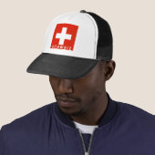 Casquette Suisse Pays pavillon suisse schweiz nom du texte (En situation)