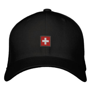 Casquette suisse - Suisse Casquette avec drapeau s