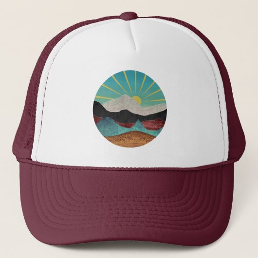 Casquette Sunrise Imaginaire de montagne (Devant)