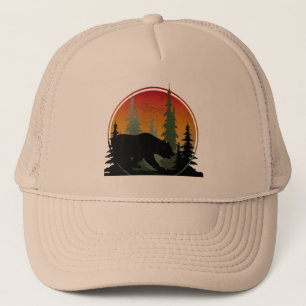 Casquette Sunset Bear Nature Forêt Animal