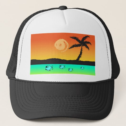 Casquette Sunset de l'île (Devant)