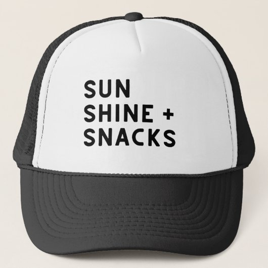 Casquette SUNSHINE + SNACKS women's t-shirt (Devant)