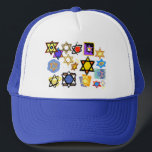Casquette Super Etoiles Juives Heureux Hannukah!<br><div class="desc">De belles étoiles de David ornent ce casquette de baseball. Idéal pour les fêtes et événements de vacances ! De la ligne design Kabbalah Rocks. Joyeux Chanoukah !</div>