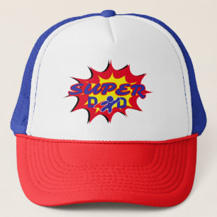 Casquette Super Hero Papa Fête des pères de livre comique