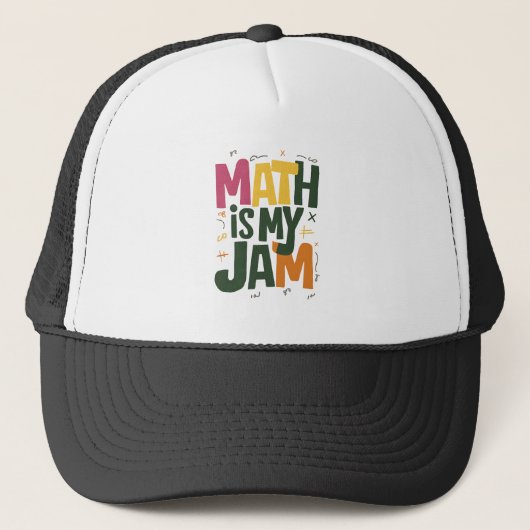 Casquette Super Math est ma confiture Premier jour de retour (Devant)