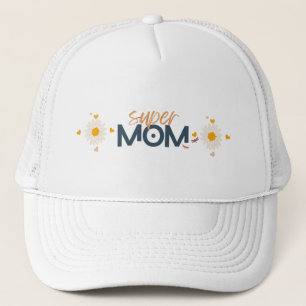 Casquette Super MOM Fleur