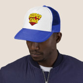 Casquette Super Papa, Super Rouge/Jaune/Blue Father's Day (En situation)