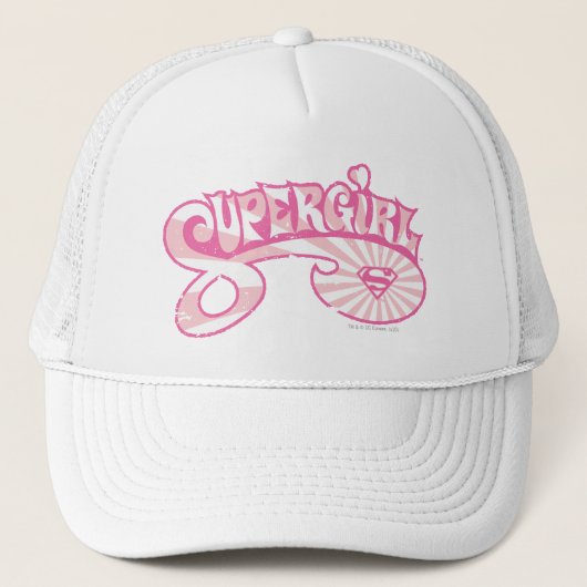 Casquette Supergirl Rose Logo Star Burn (Devant)