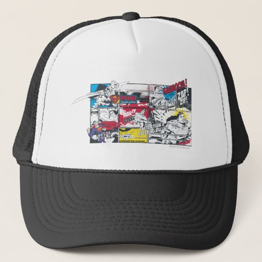 Casquette Superman Comic Book Collage (Devant)