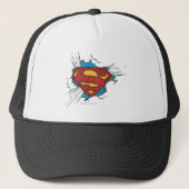 Casquette Superman S-Shield | Dans le logo Nuages (Devant)