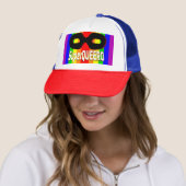 Casquette SuperQUEERO - Masque noir (En situation)