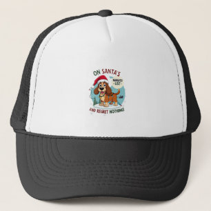 Casquette Sur la liste de Noël de Santa Méchant Ne regrettez