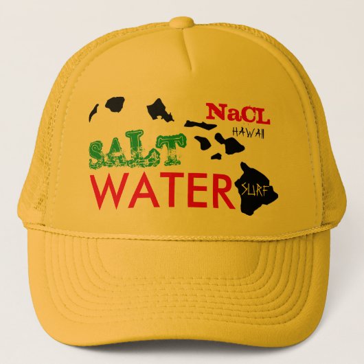 Casquette Surf D'EAU DE SEL NaCL HAWAII (Devant)