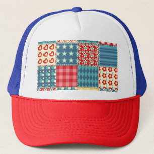 Casquette Surface composée vintage : motif arrière - plan pa