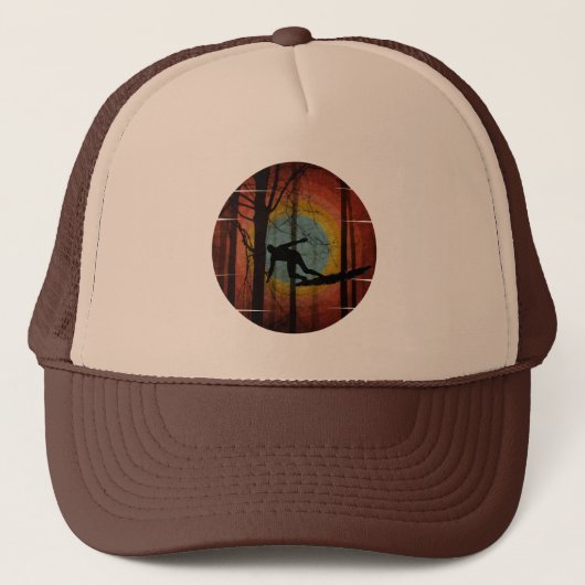 CASQUETTE SURFEUR DRÔLE DANS LES BOIS (Devant)