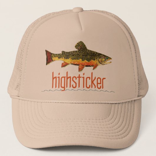 Casquette Surligneur de pêche à la mouche (Devant)
