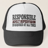 Casquette Surveillance d'adulte responsable requise (Devant)