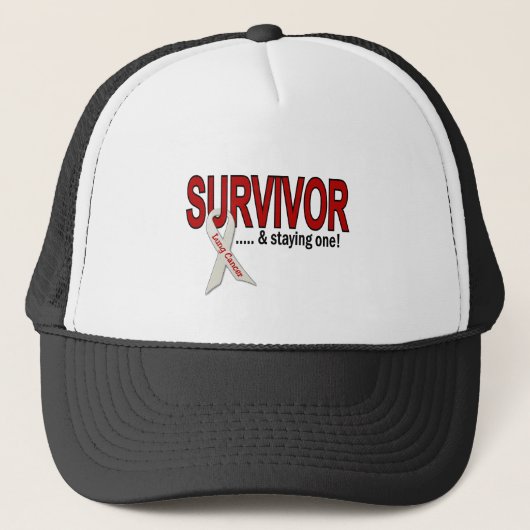 Casquette Survivant de cancer de poumon (Devant)