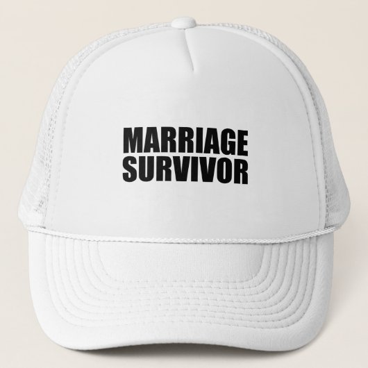 Casquette Survivant du mariage (Devant)