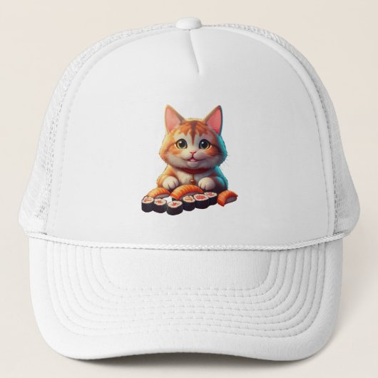 Casquette Sushi Cat (Devant)