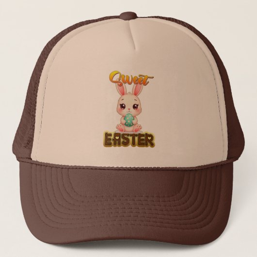 Casquette Sweet Easter Bunny – Cute Chocolate Style - boné (Devant)