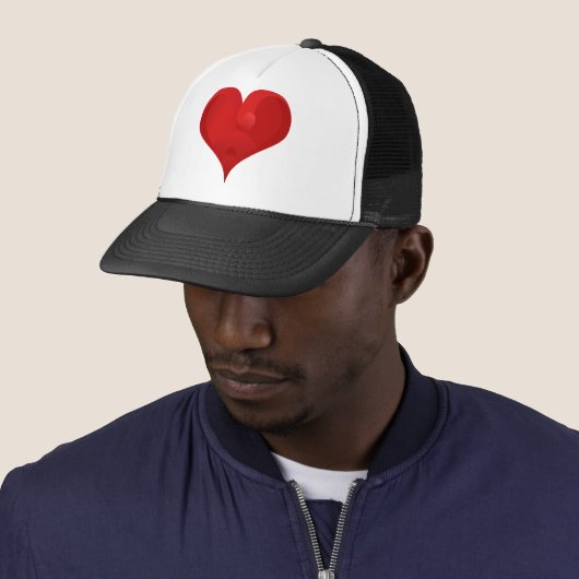 Casquette Sweet Red Valentine Love Heart (En situation)