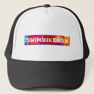 Casquette SWIM BIKE RUN, Triathlon design