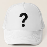 ? Symbole brodé de la marque de question sur