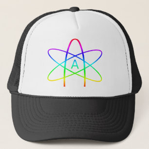 Casquette Symbole d'athée d'arc-en-ciel