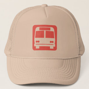 Casquette Symbole de bus - rose tropicale