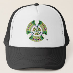 Casquette Symbole de danger biologique psychédélique (ou tou