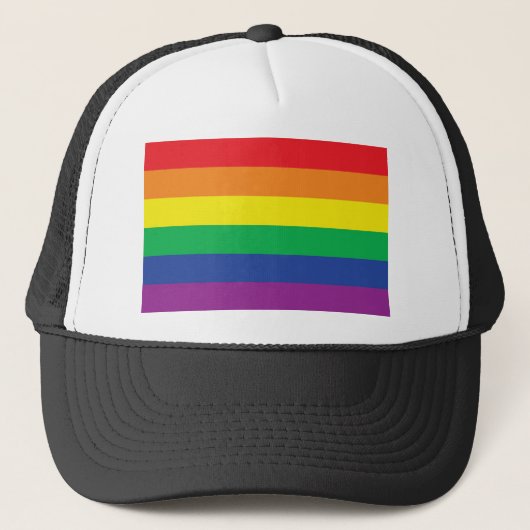 Casquette Symbole de drapeau de gay pride de liberté (Devant)