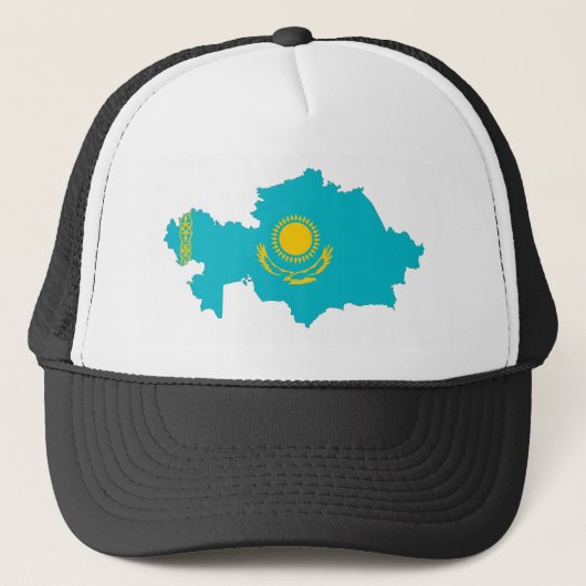 Casquette symbole de la forme du drapeau du pays du kazakhst (Devant)