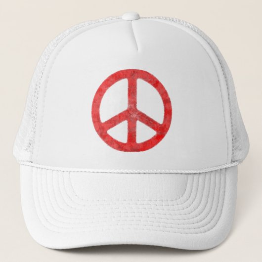 CASQUETTE SYMBOLE DE LA PAIX ROUGE DÉSORMAIS (Devant)