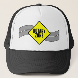 Casquette Symbole de la route jaune de la zone Noire