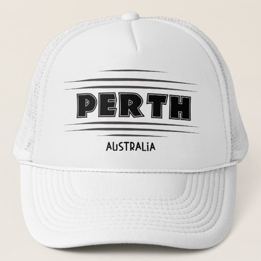 Casquette Symbole de la ville de Perth Australia Trucker Cha (Devant)