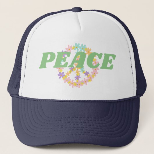 Casquette SYMBOLE DE PAIX Coloré (Devant)