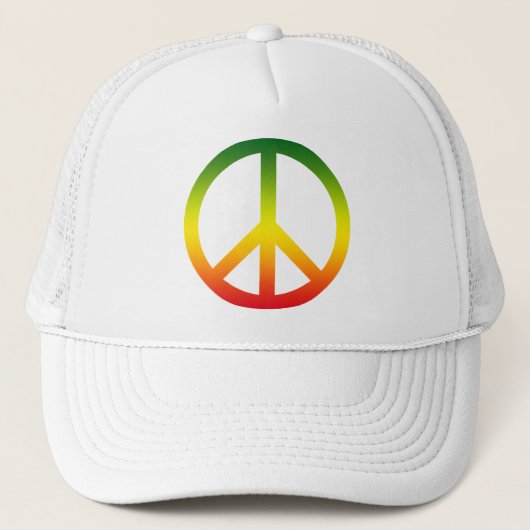 Casquette Symbole de paix Rasta (Devant)