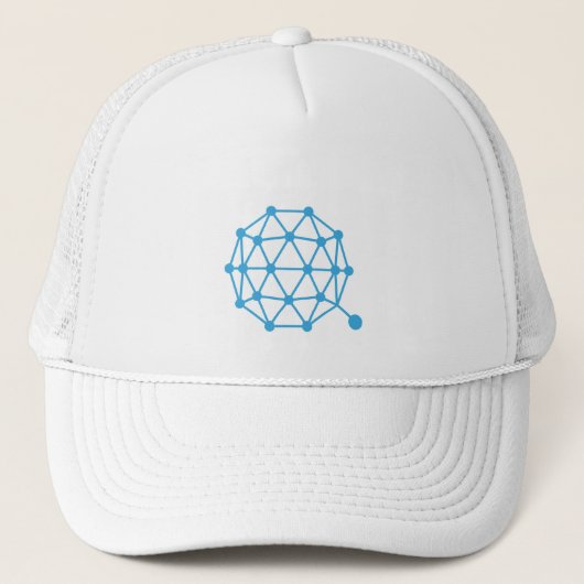 Casquette SYMBOLE DE PIÈCE cool Qtum Cryptodevise (Devant)