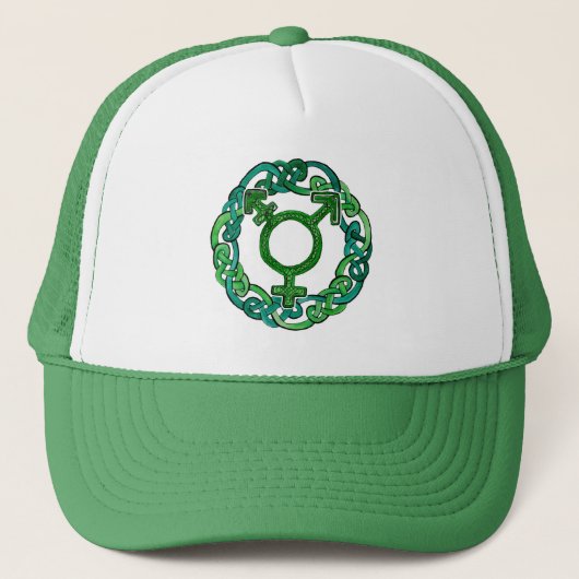 Casquette Symbole de transsexuel de Knotwork de Celtic (Devant)